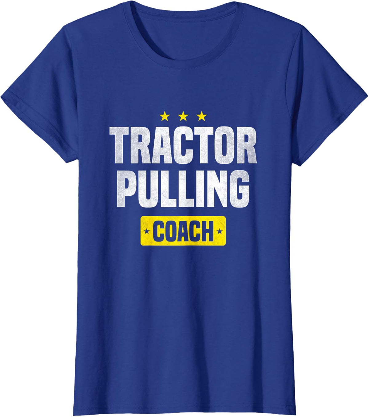 Tractor Pulling Coach Vintage Tractor Pulling T-Shirt - Royal Blue