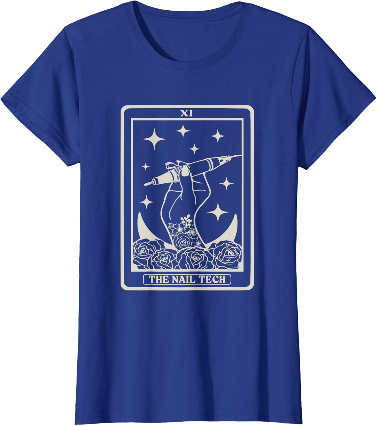 Card Nail Tech T-Shirt - Royal Blue