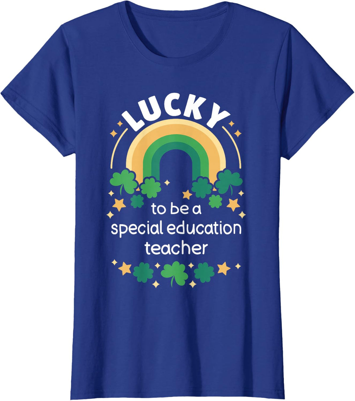 St. Patrick's Day Special Education Teacher St. Paddy's Day T-Shirt - Royal Blue
