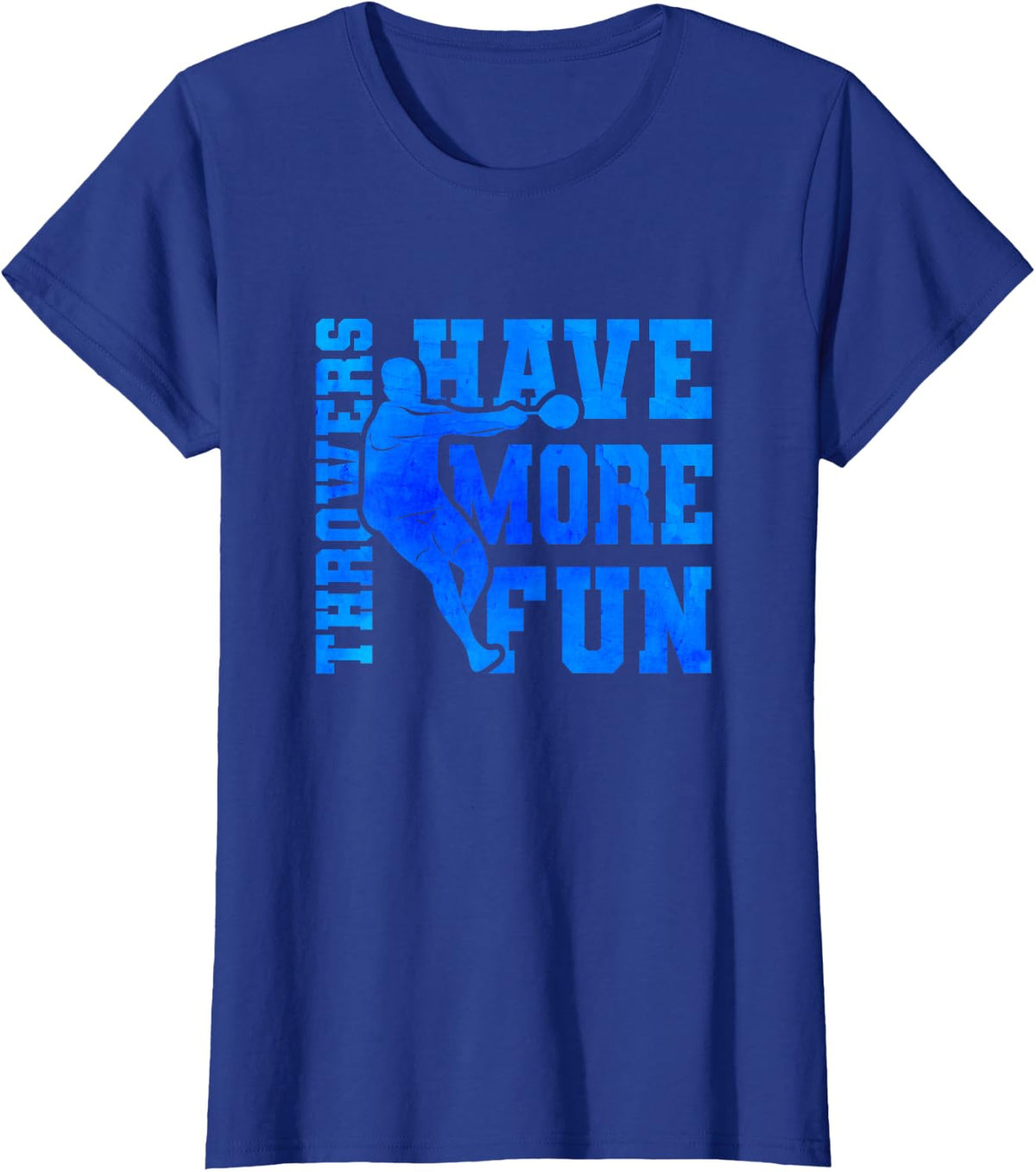 Throwers Have More Fun Discus Track And Field Discus Thrower T-Shirt - Royal Blue
