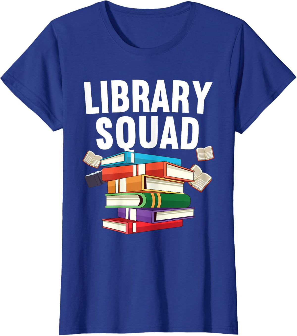 Funny Library For Men Women School Librarian Fiction Lover T-Shirt - Royal Blue