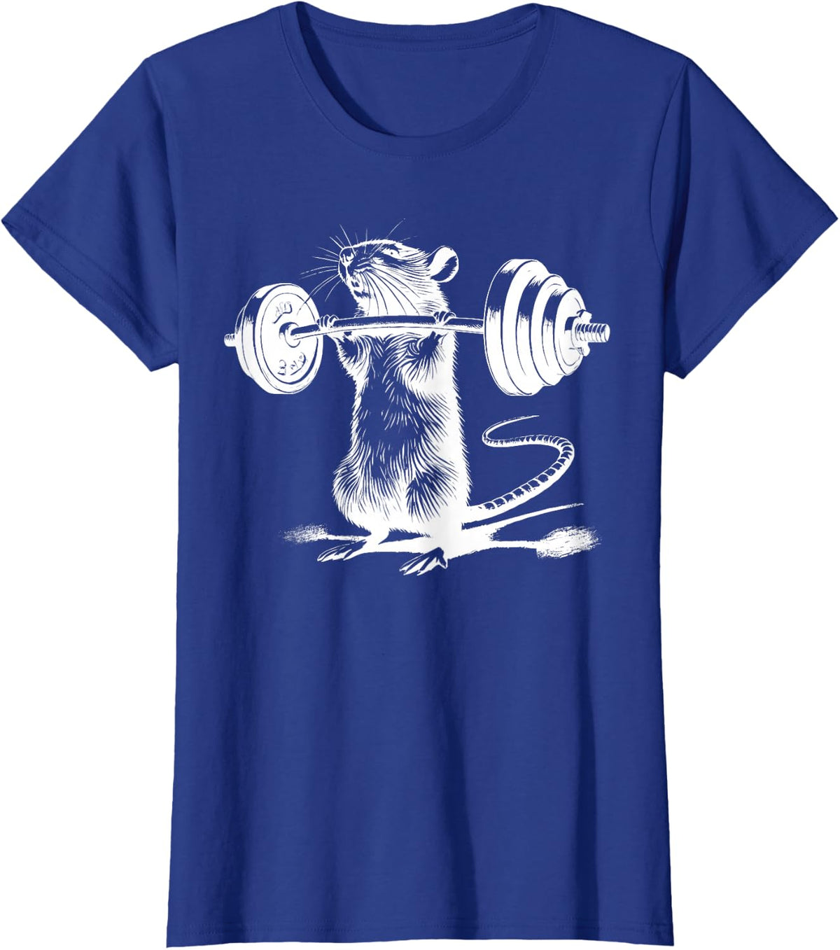 Retro Gym Rat Fitness Tees Bodybuilding Workout T Shirts Weightlifting Gift - Royal Blue