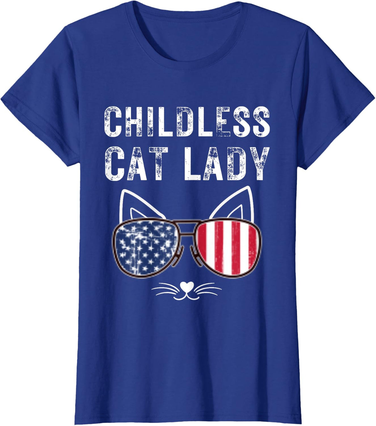 Childless Cat Lady T-Shirt T-Shirt - Royal Blue