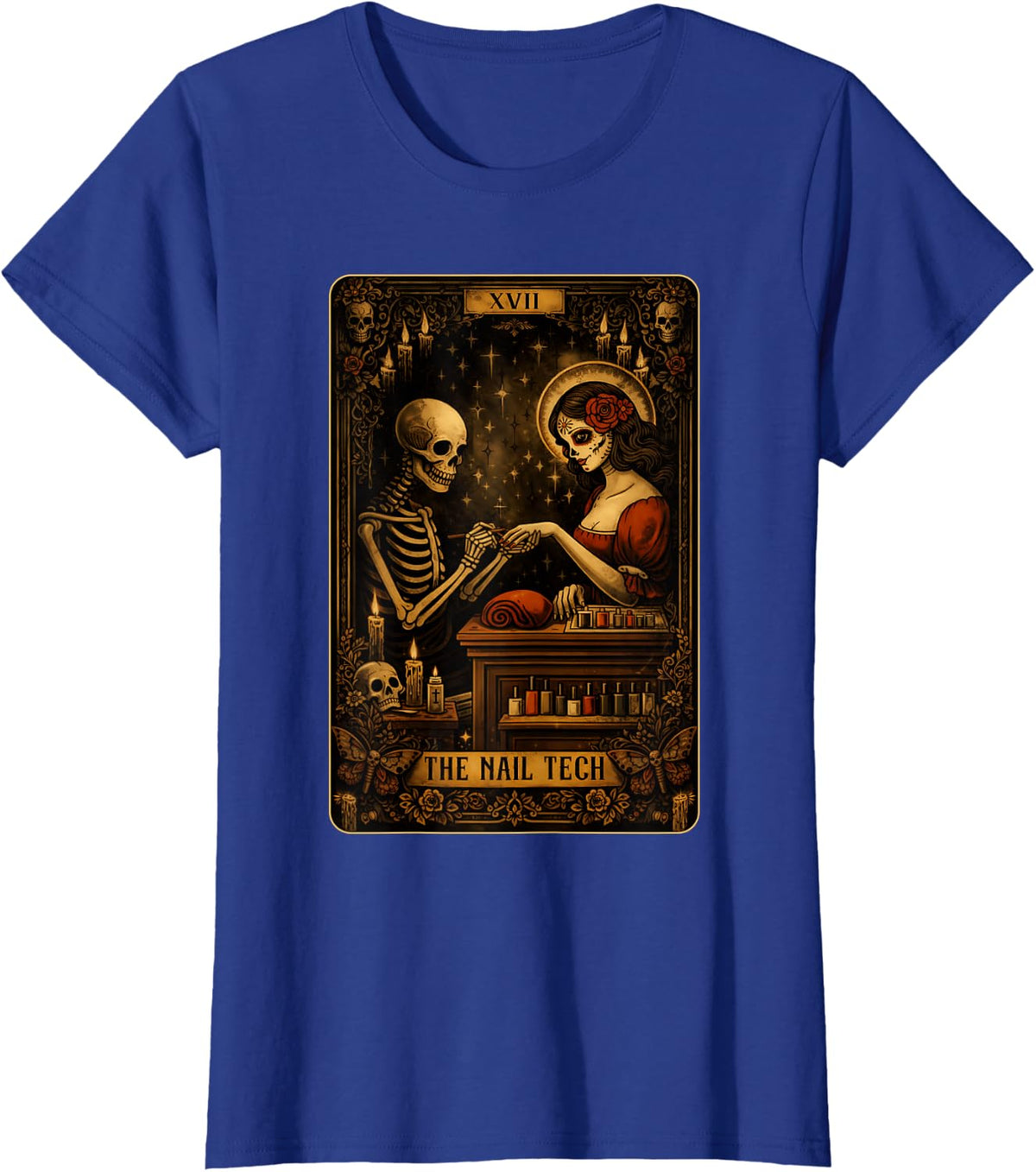 Tarot Card T-Shirt - Royal Blue