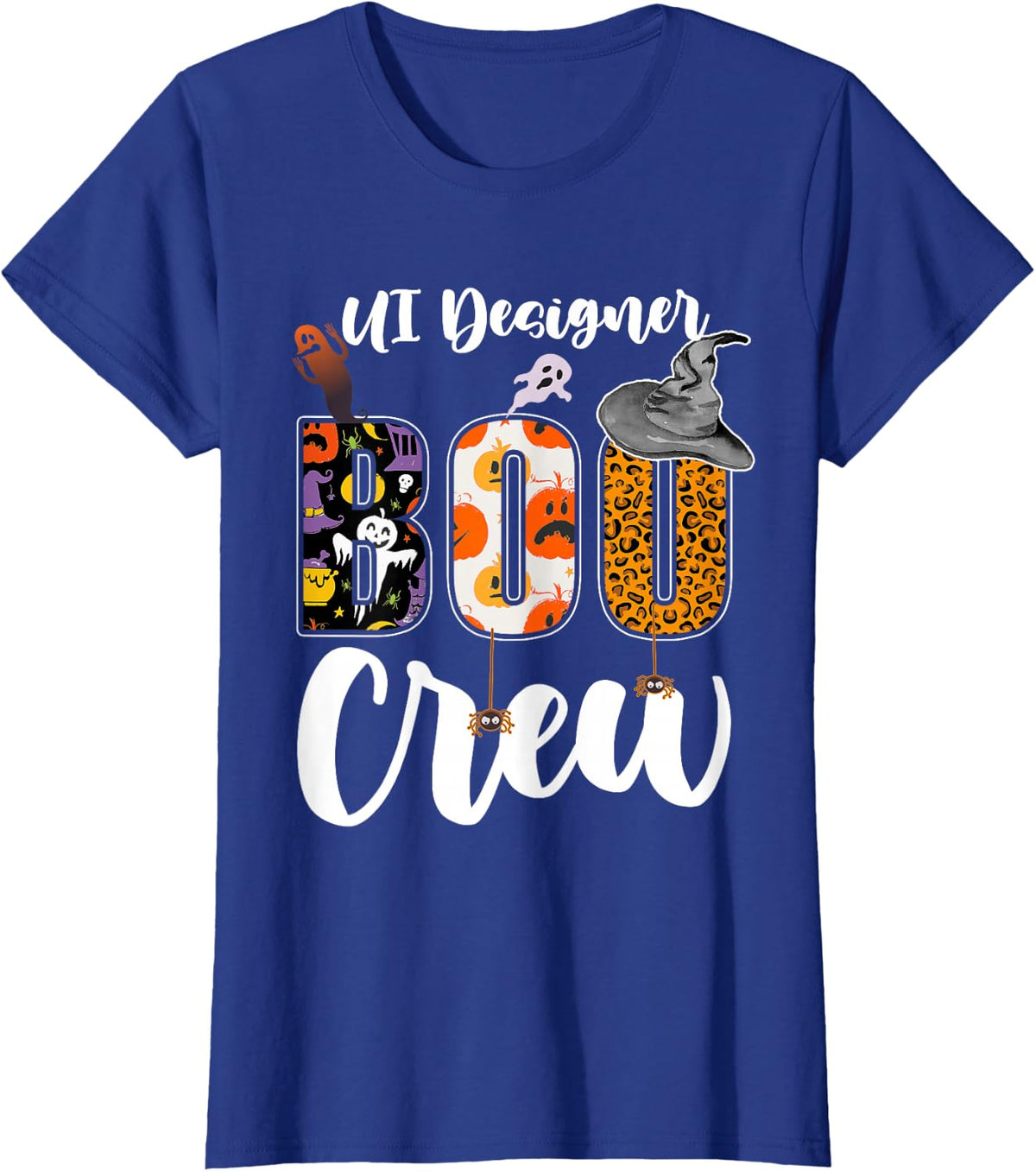 UI Designer Boo Crew Halloween Costume Matching T-Shirt - Royal Blue
