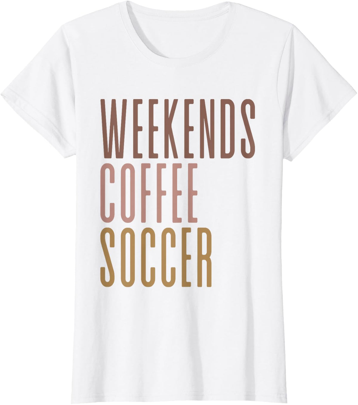 Weekends Coffee Soccer T-Shirt - White