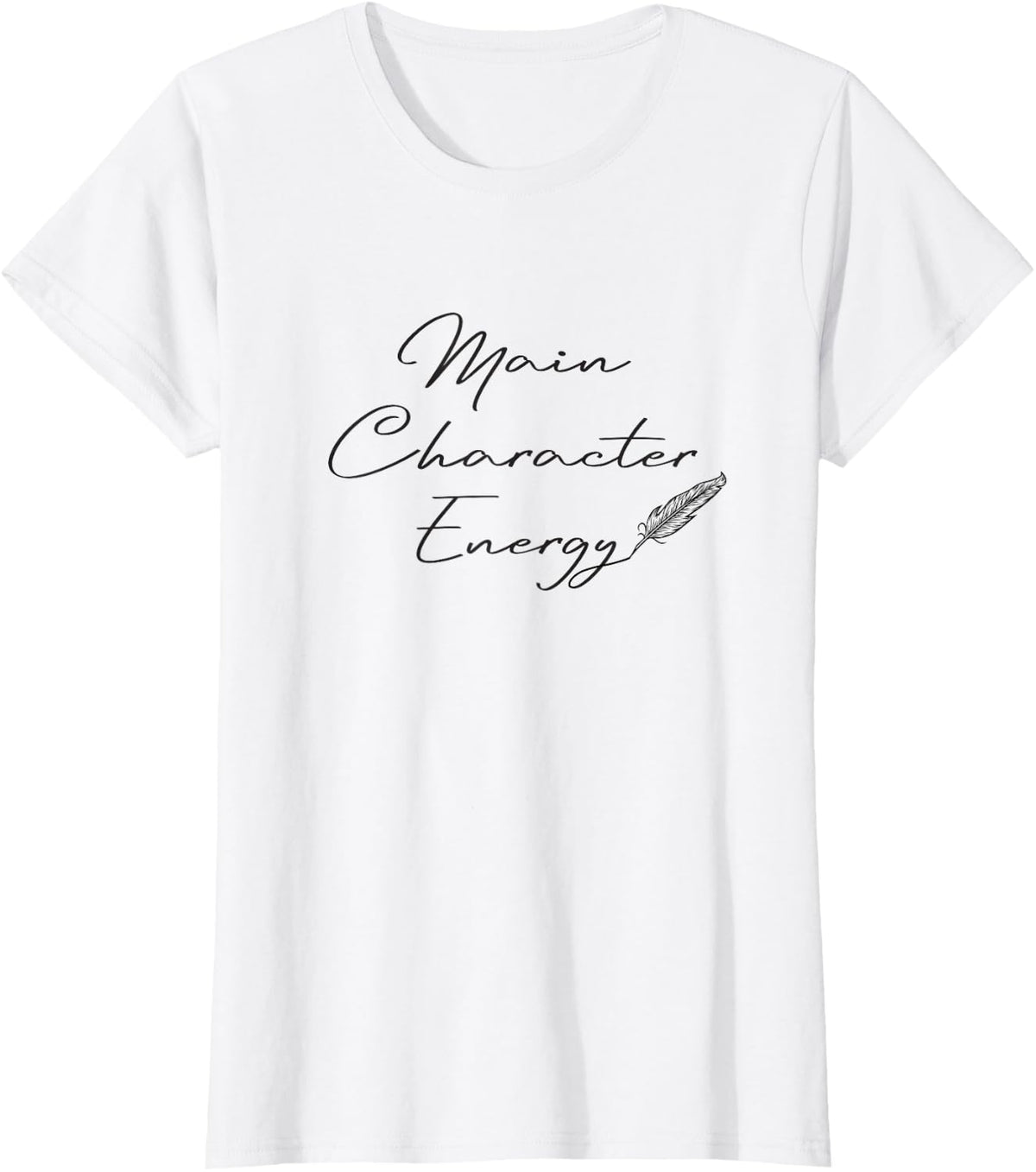 Main Character Energy Romance Book Reader Regency T-Shirt - White