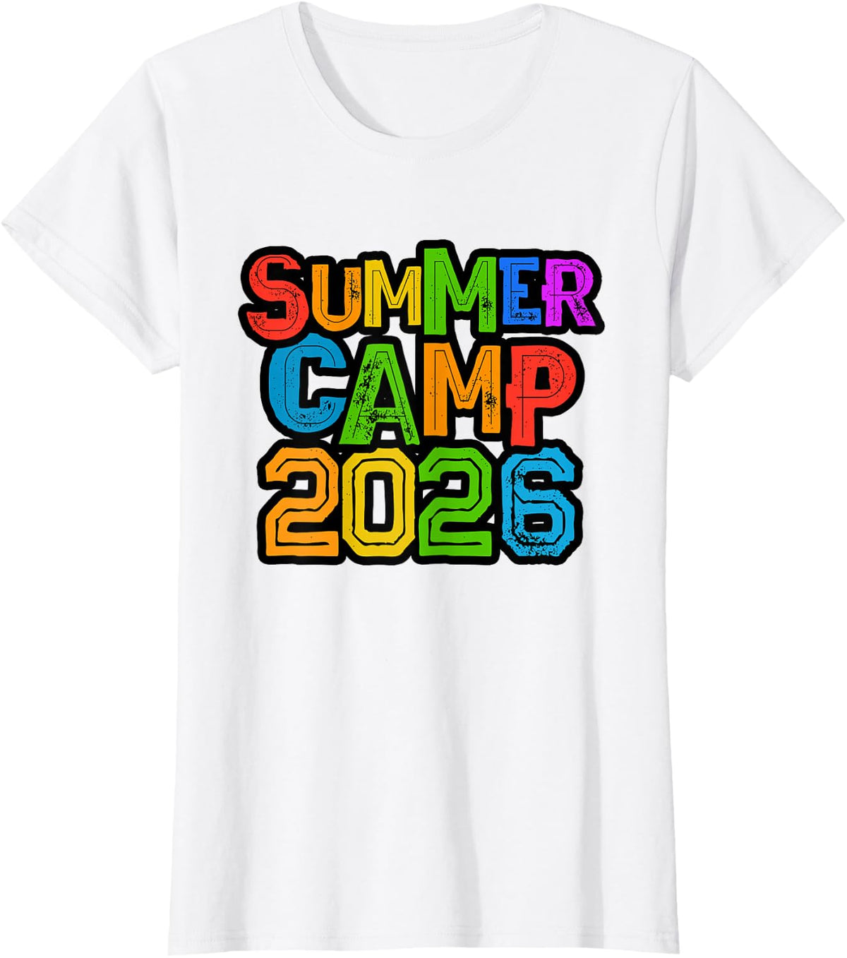 Cute Summer Camp 2026 Kids Camping Host Chaos Coordinator Tee T-Shirt - White