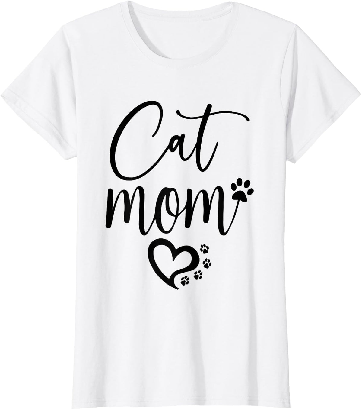 Cat Mom T-Shirt - White