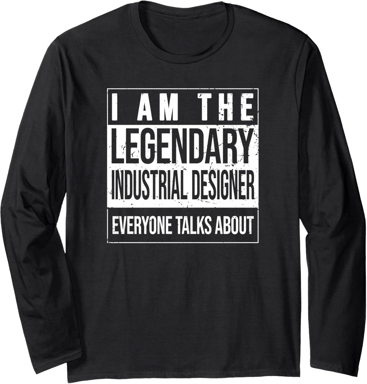 Legendary Birthday Born Industrial-Designer Long Sleeve T-Shirt - Adult Unisex Black