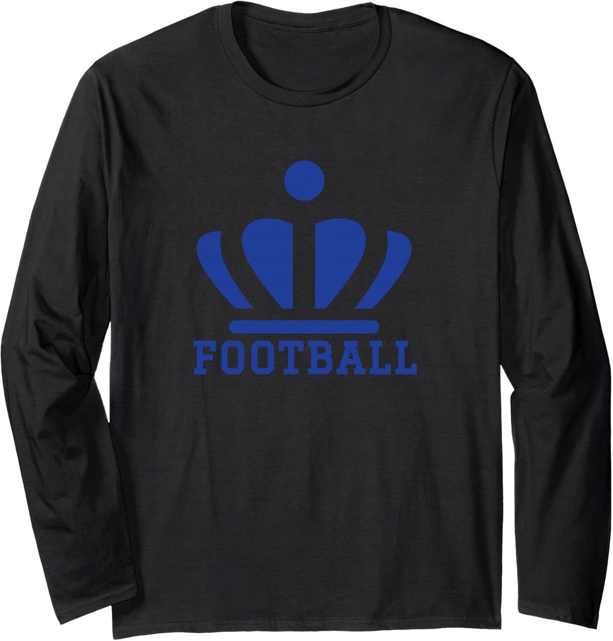 Mason County Logo Football Long Sleeve T-Shirt - Adult Unisex Black