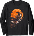 Cavalier King Charles Spaniel Halloween Dog Lover Spooky Long Sleeve T-Shirt - Adult Unisex Black