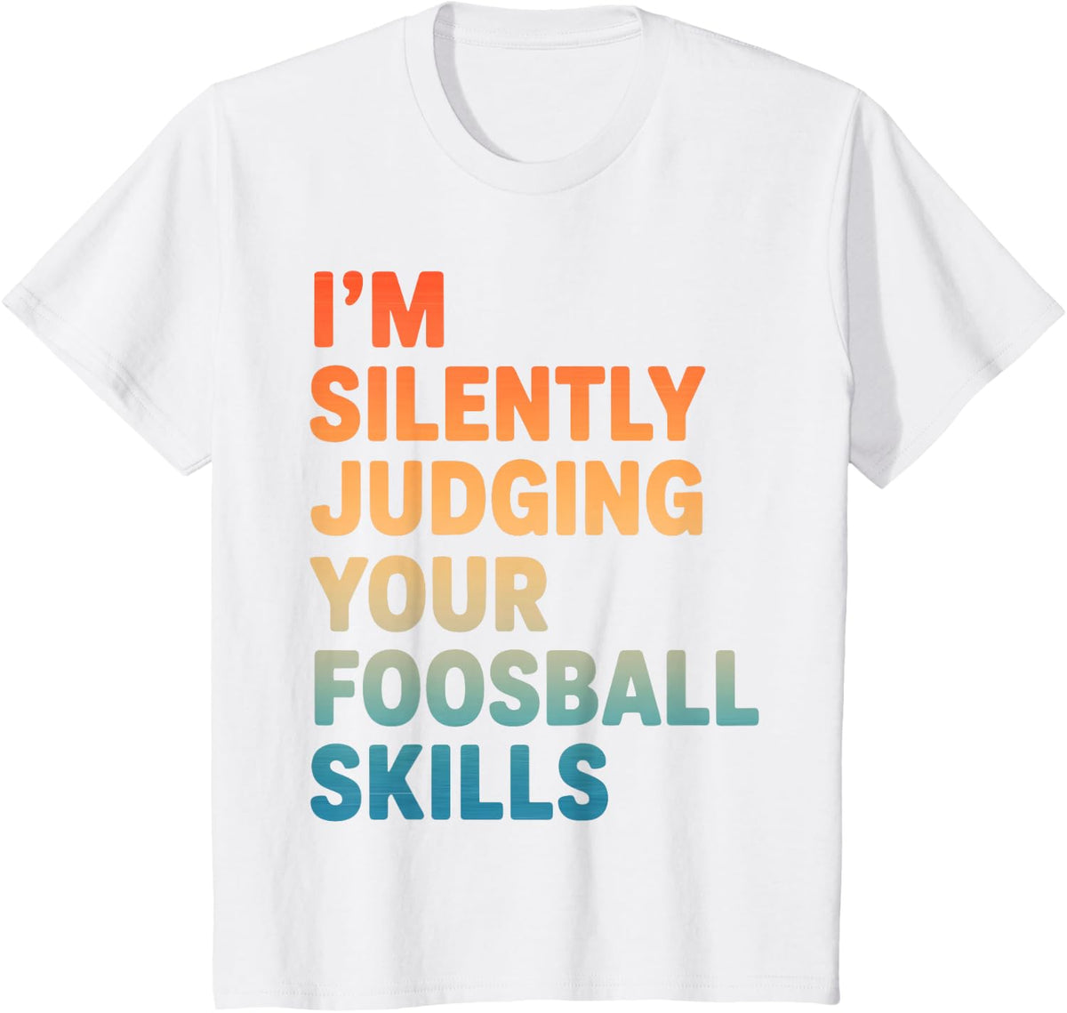 Funny Foosball Art for Men Women Kids Table Soccer Foosball T-Shirt - White