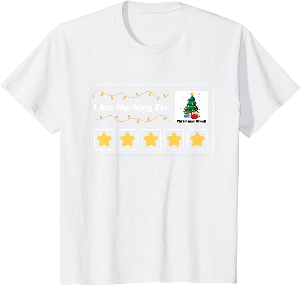 I'm Working For Christmas Break Special Education Teacher T-Shirt - White