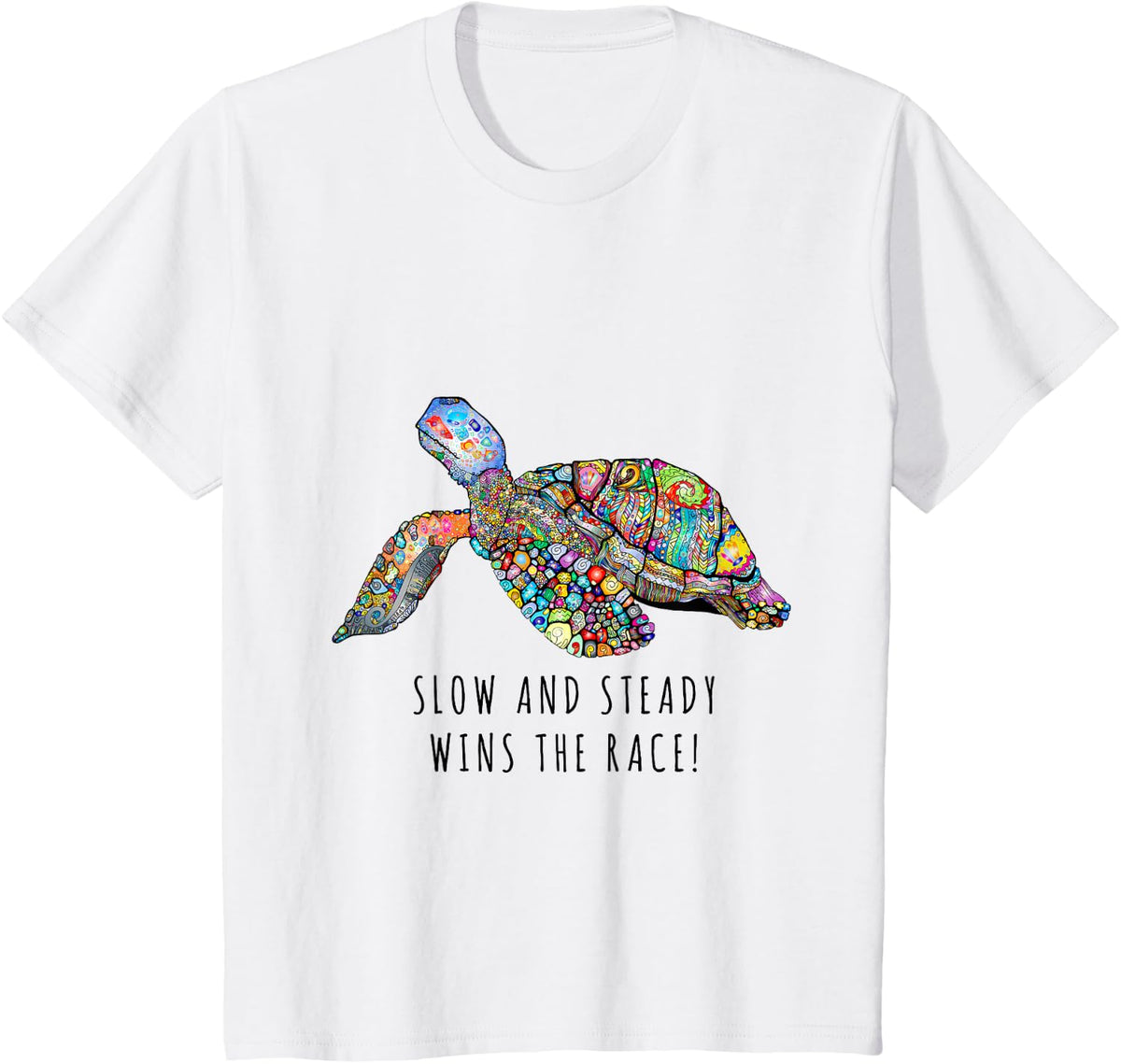 PHYSICAL THERAPIST SLOW AND STEADY WINS THE RACE T-Shirt - White