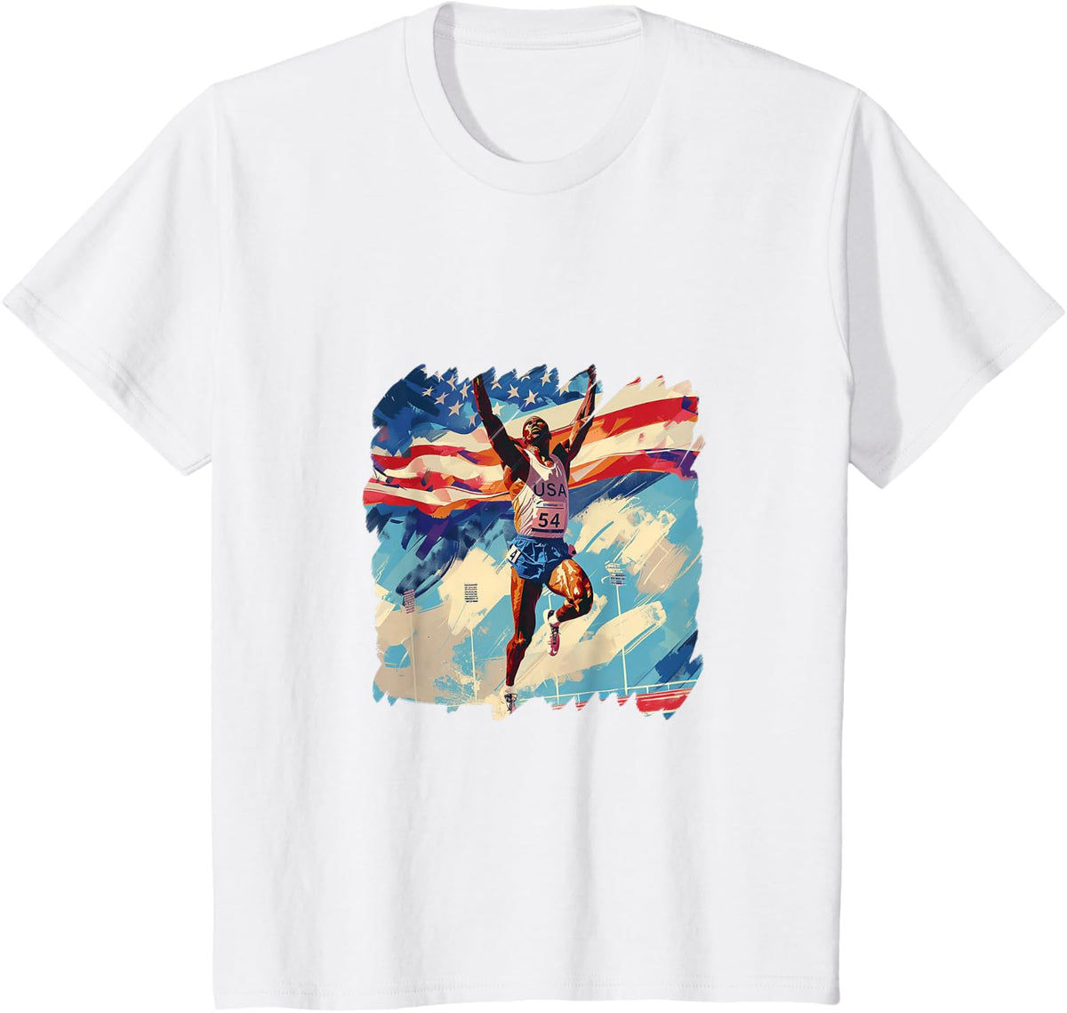 Team USA Olympics Track & Field T-Shirt - White