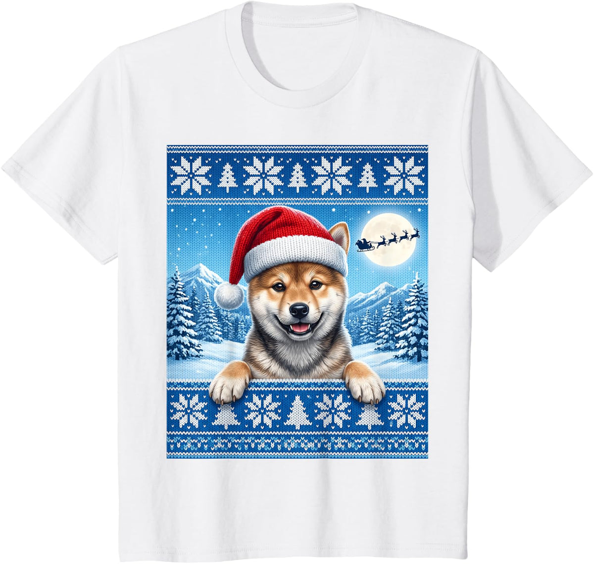 Sesame Shiba Inu Puppy Dog T-Shirt - White