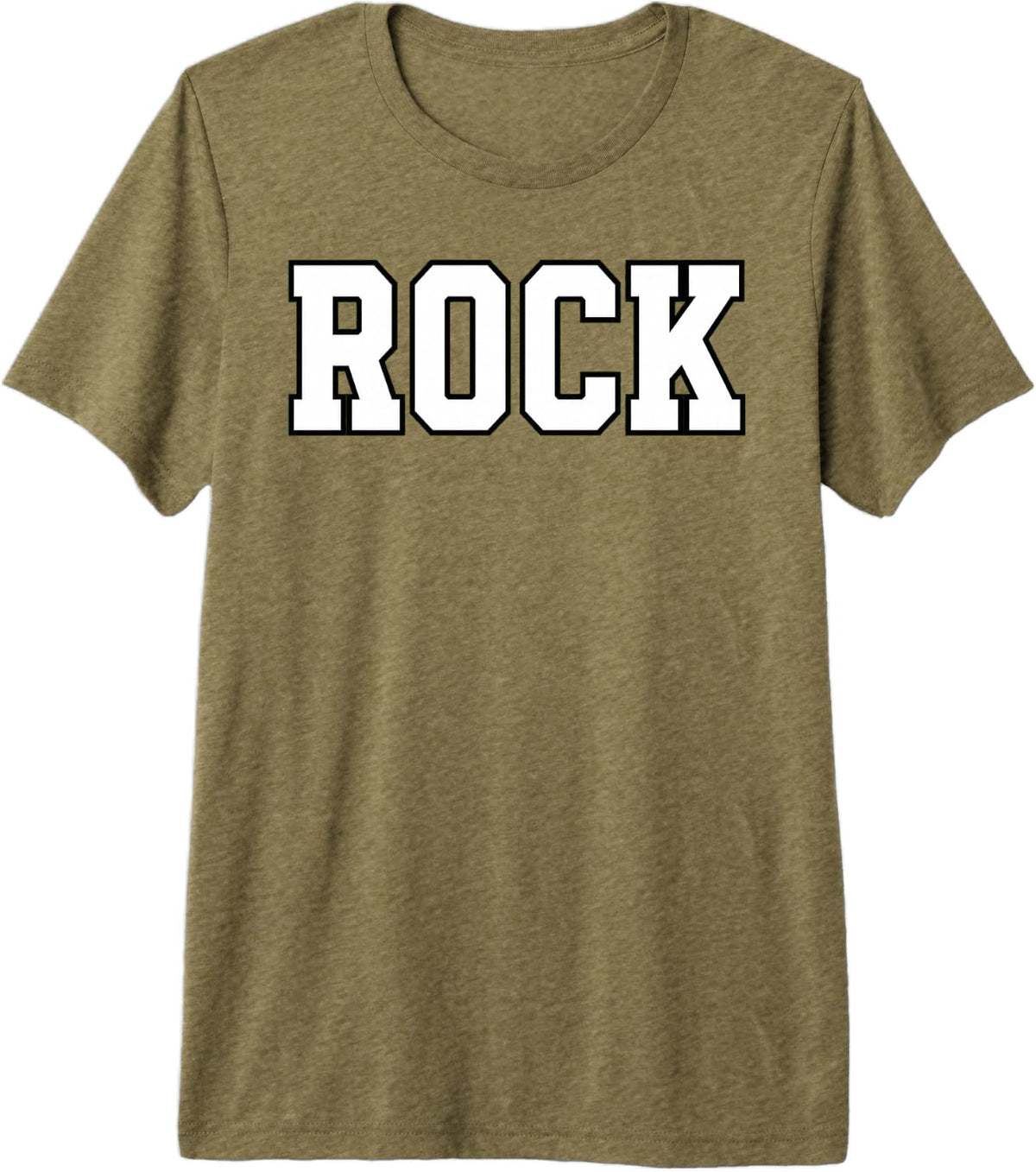 Rock Premium Tri-Blend T-Shirt - Olive Green