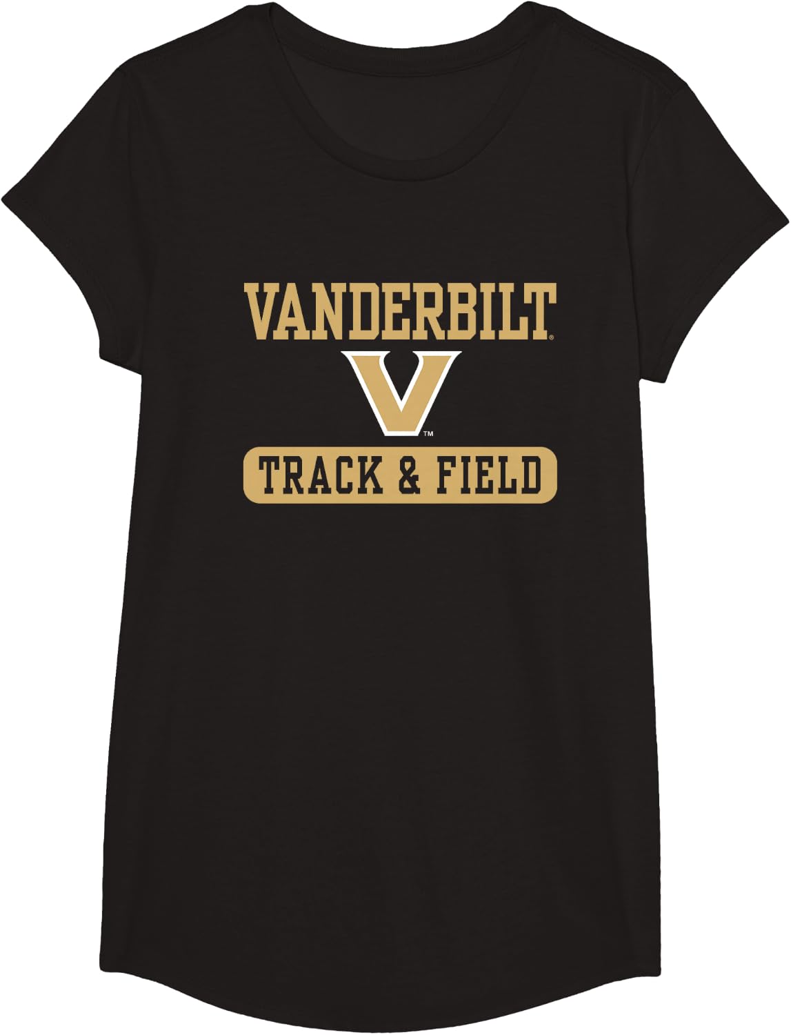 Vanderbilt Commodores Track & Field Officially Licensed T-Shirt - Girls Black