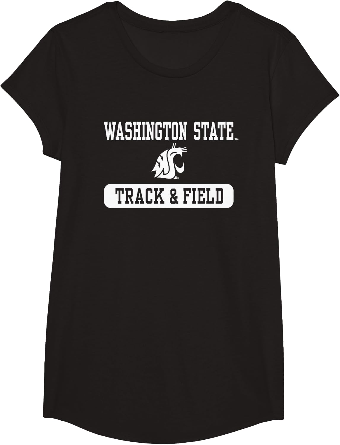Washington State Cougars Track & Field Officially Licensed T-Shirt - Girls Black