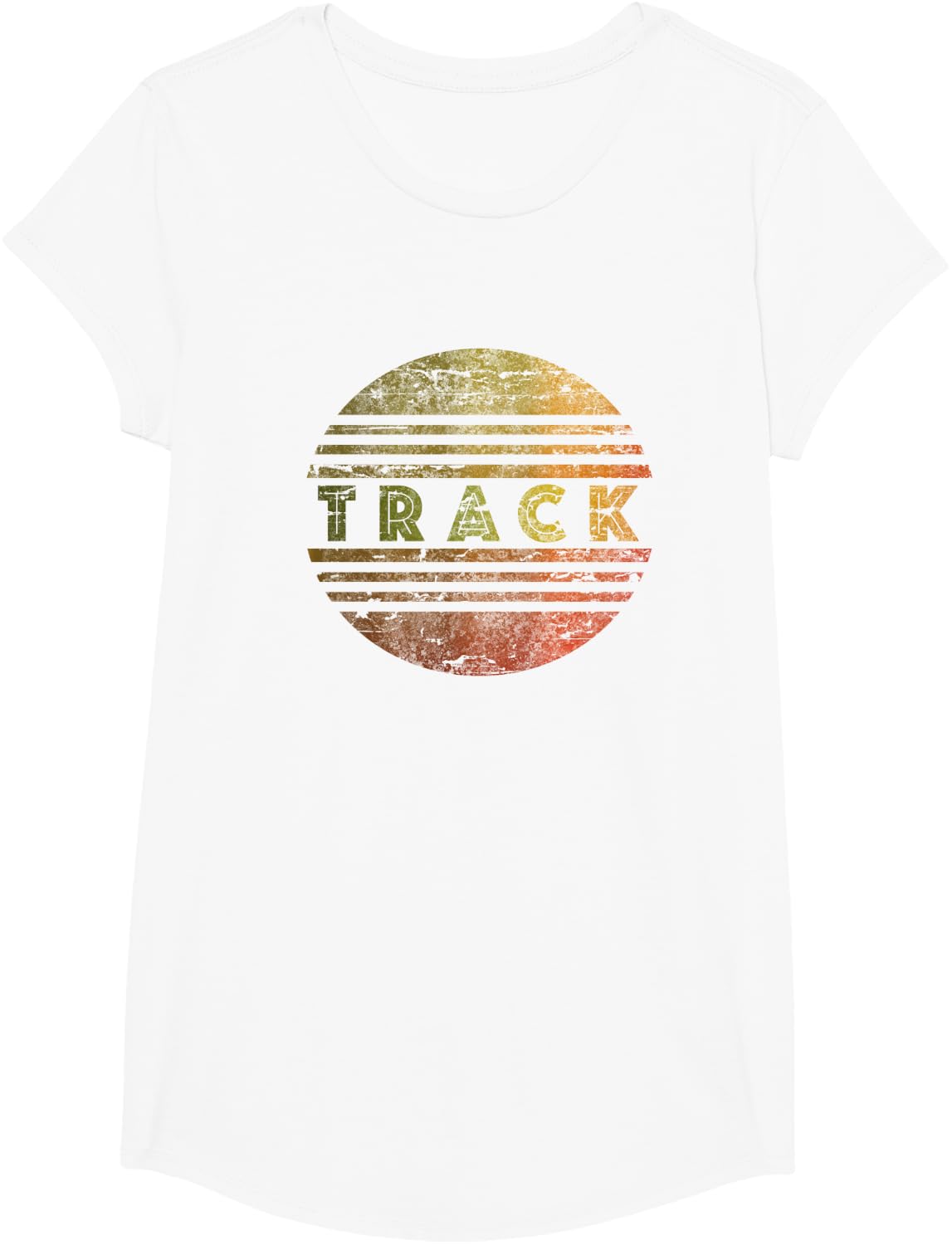 Vintage Track star retro t-shirt T-Shirt - Girls White