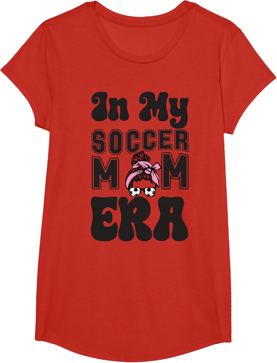 Womens In My Soccer Mom Era Moms Soccer Mom T-Shirt - Girls Red