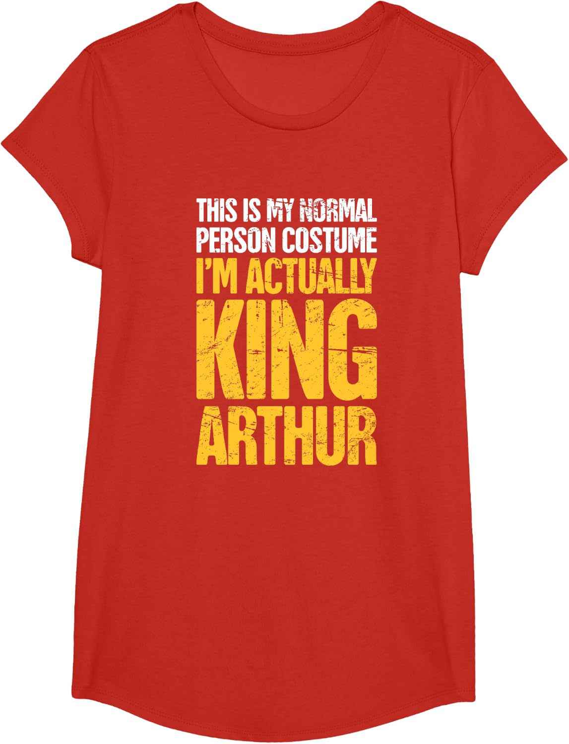 Medieval Literature King Arthur T-Shirt T-Shirt - Girls Red