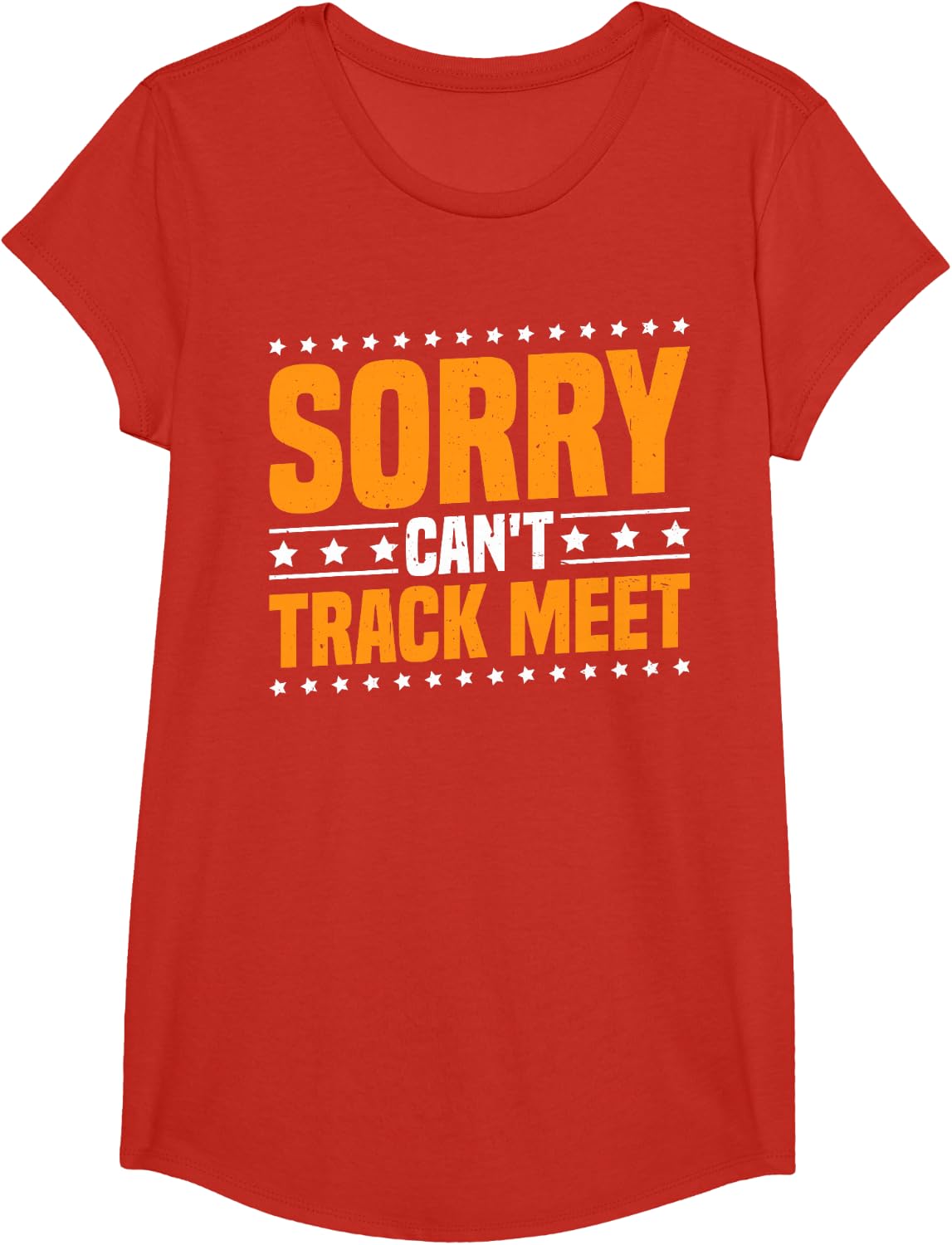 Sorry Can't Track Meet Runner Athlete Sprint ----- T-Shirt - Girls Red
