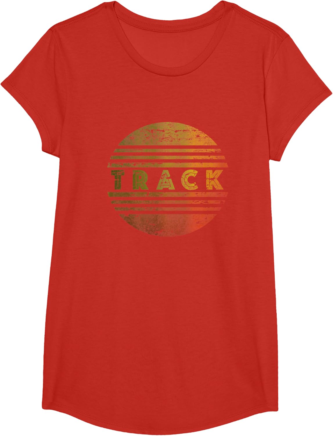 Vintage Track star retro t-shirt T-Shirt - Girls Red