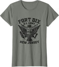 Fort Dix US Military Base New Jersey NJ Ft Dix Veteran T-Shirt - Olive Heather