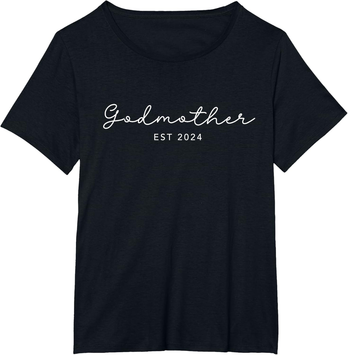 Godmother Est. 2024 Cute Trendy T-Shirt - Black