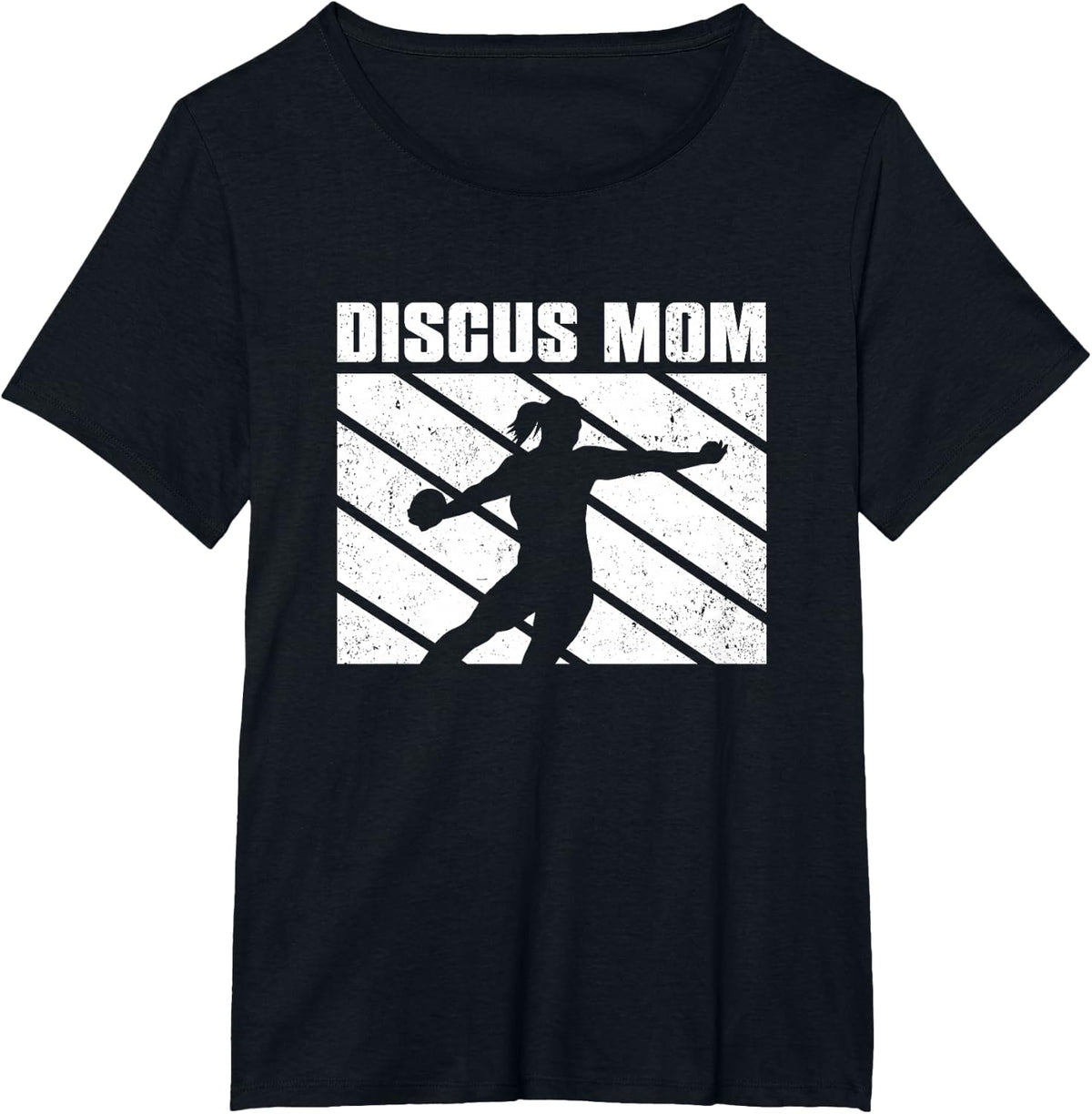 Discus Mom Track And Field Discus Throwing Athlete Thrower T-Shirt - Black