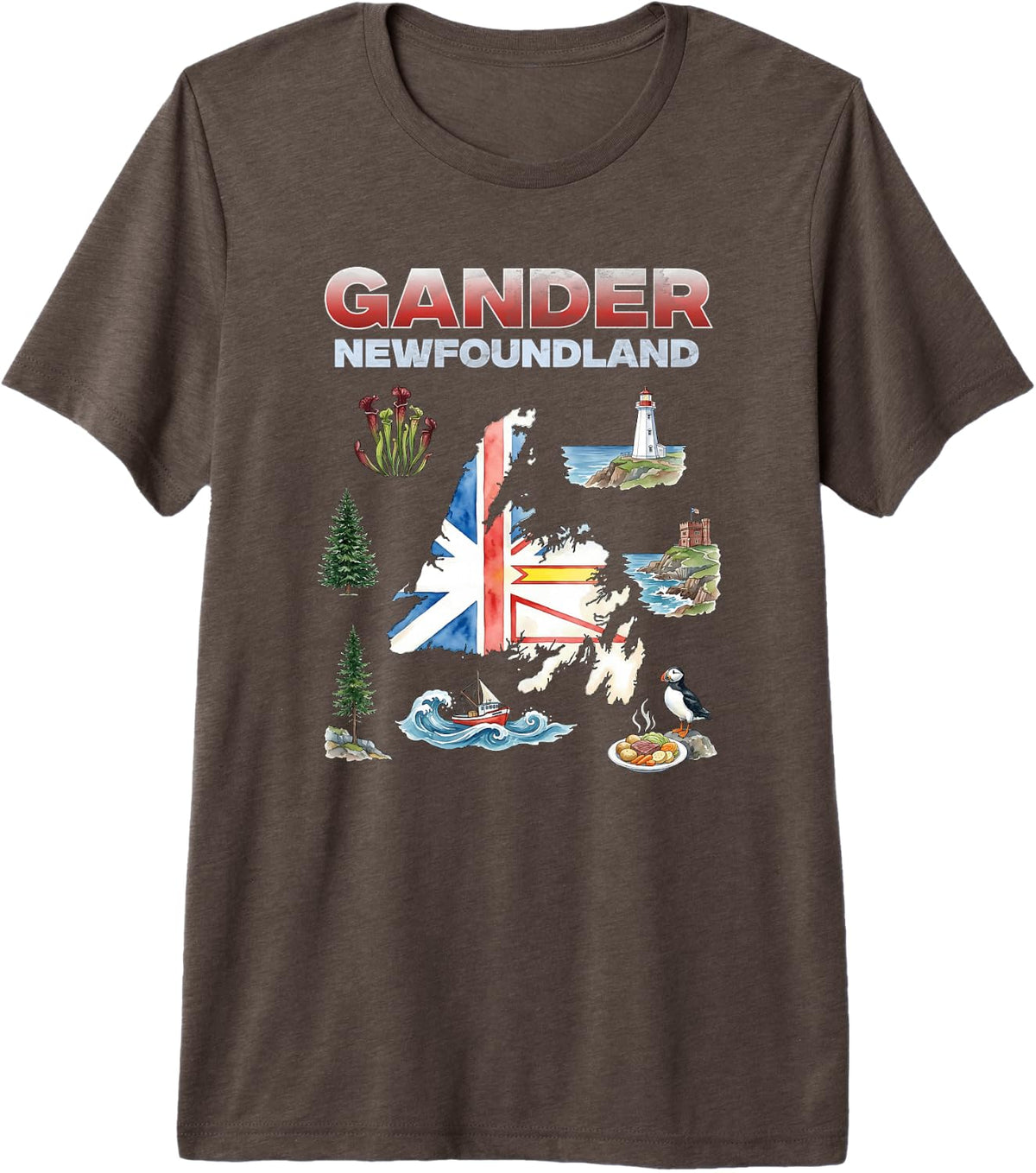 Premium Tri-Blend T-Shirt - Brown