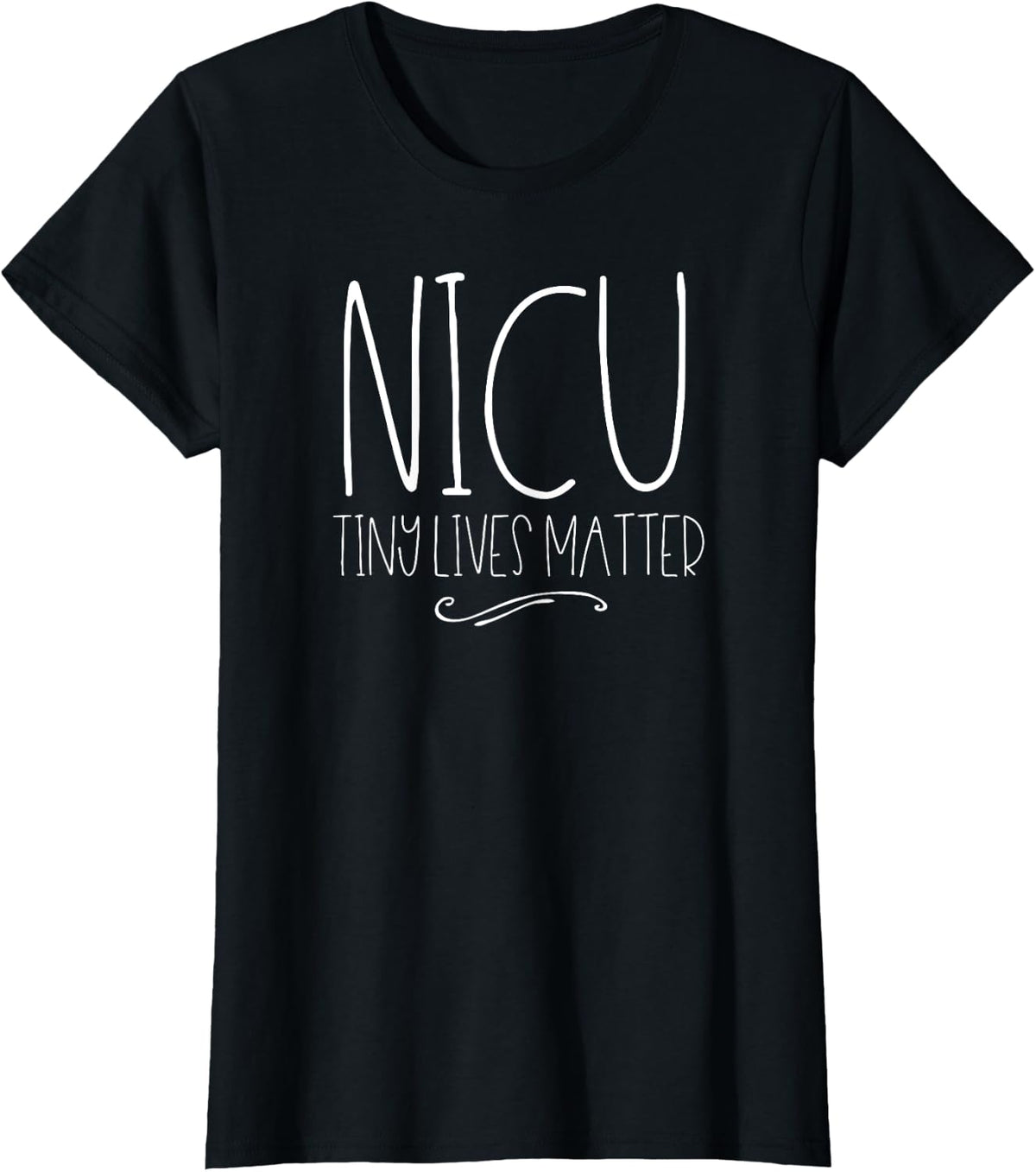 NICU Nurse Tiny Lives Matter Shirt Neonatal Nursing Care Tee - Black