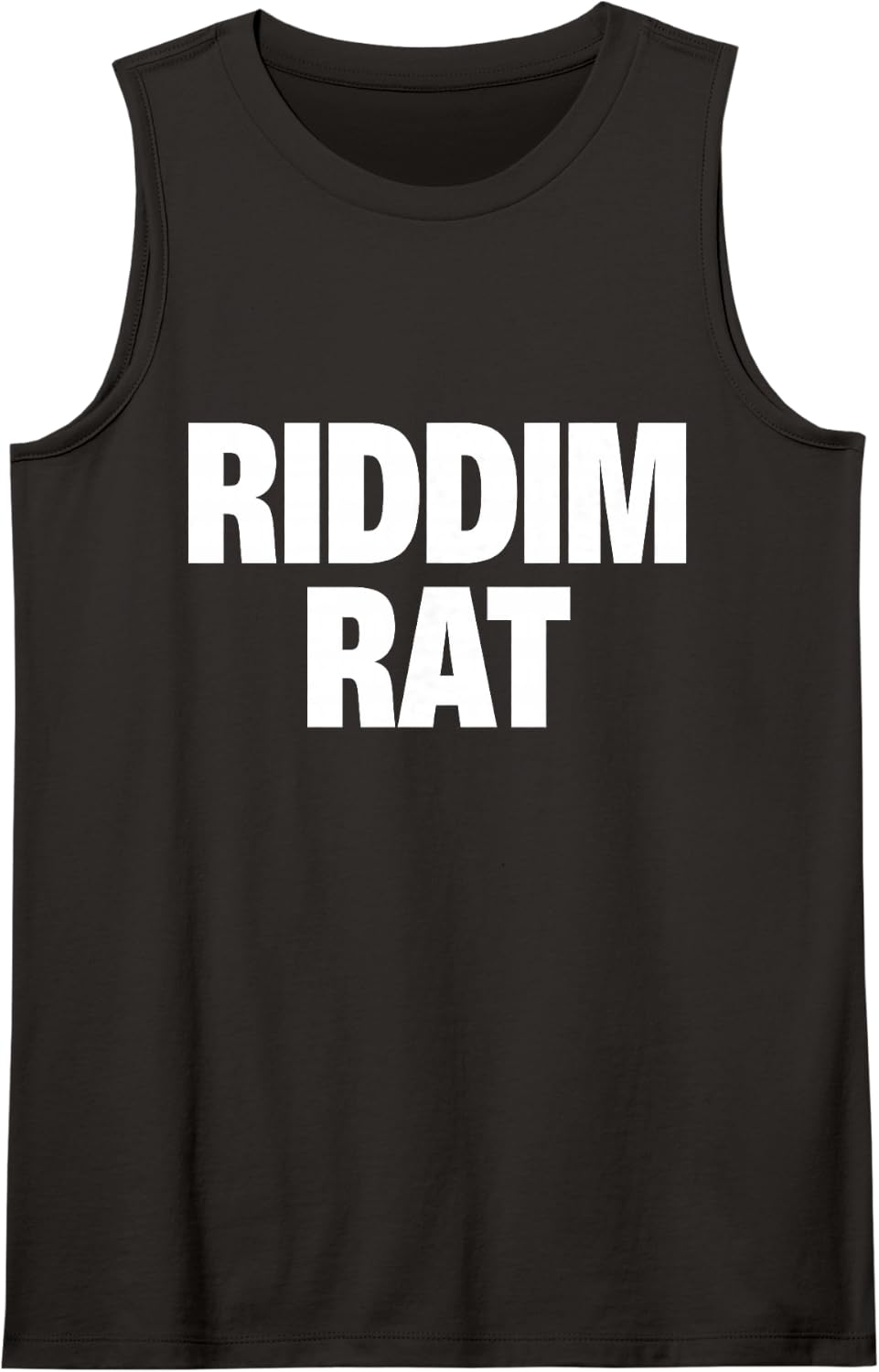 Riddim Rat Sleeveless Tank Top - Black