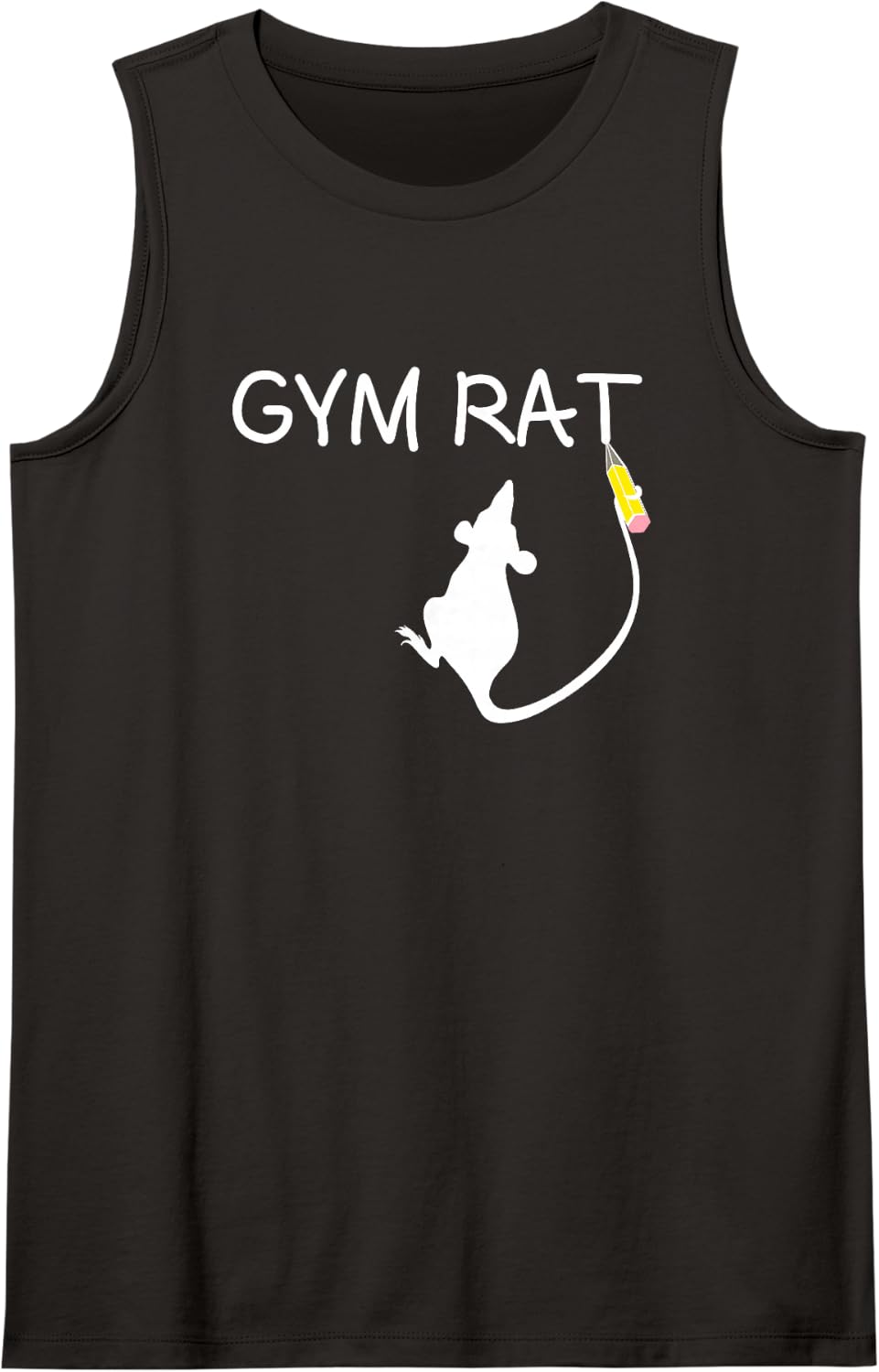 Gym Rat Funny Tank Top - Black