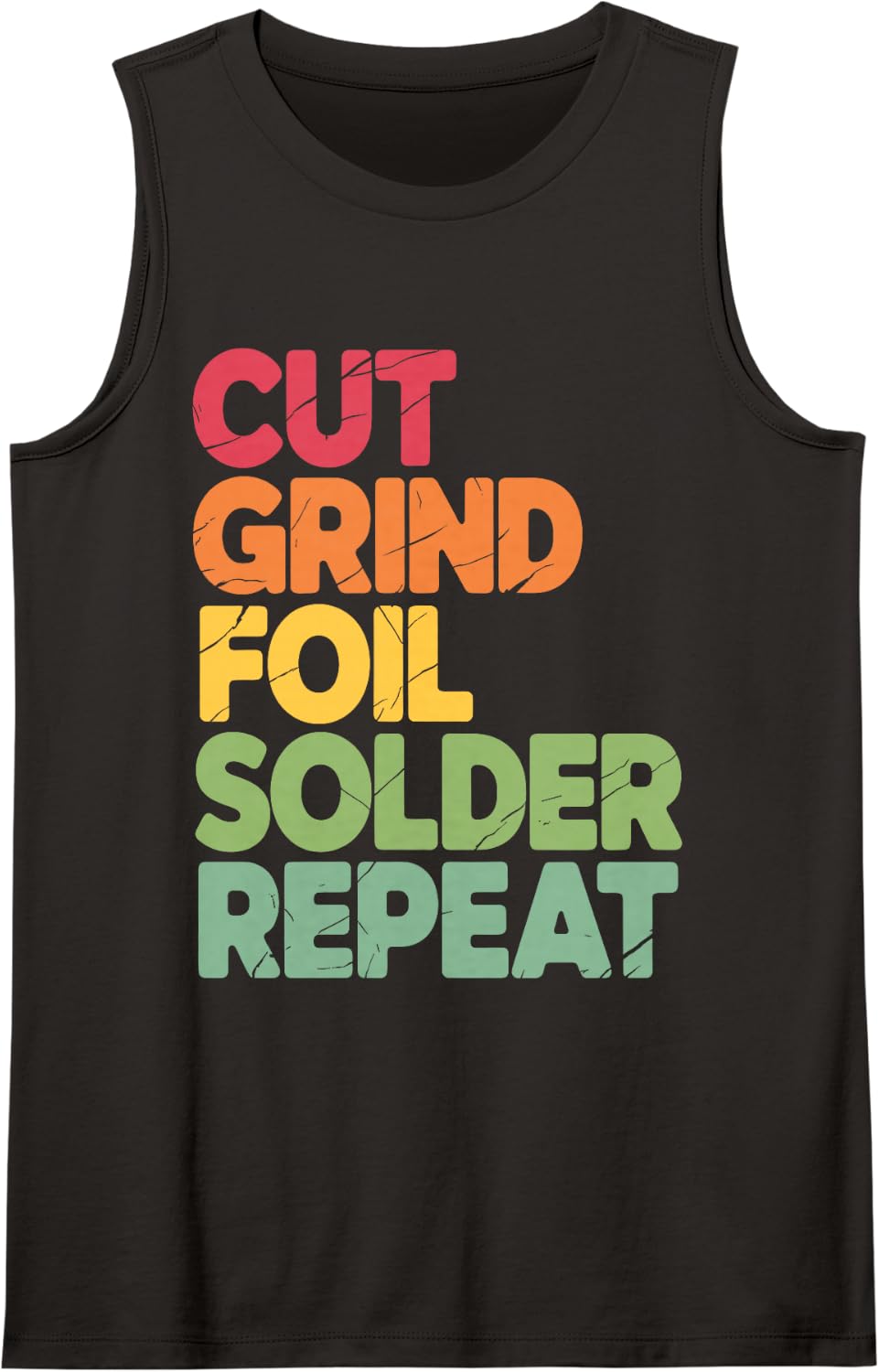 Cool Glass Artist Design for Men Women Stained Glass Artist Sleeveless Tank Top - Black