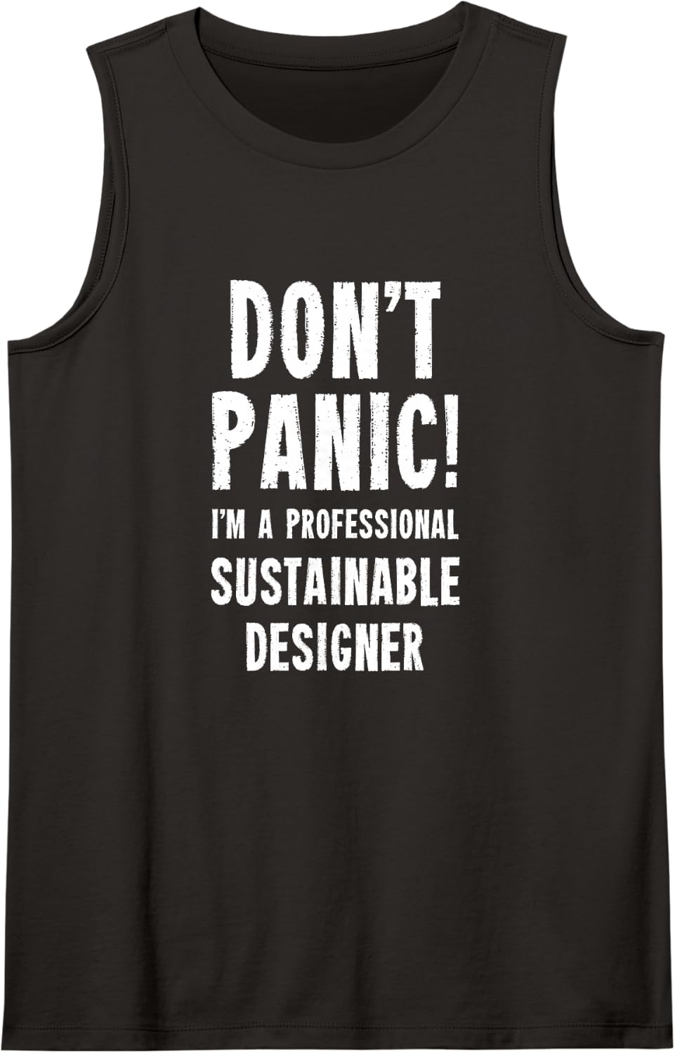 Sustainable Designer Tank Top - Black