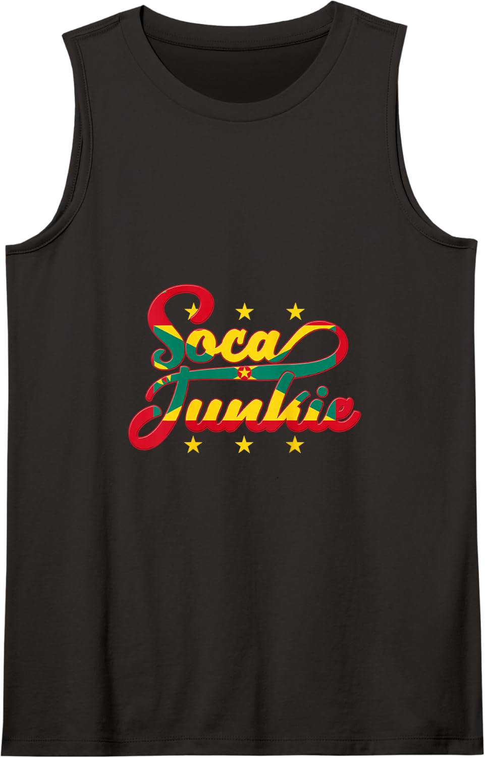 Soca Junkie Grenada Flag Caribbean Grenadian Carnival Tank Top - Black