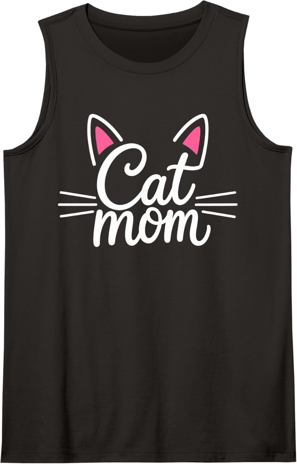 Cat Mom I Love My Cat Cat Mom Great Gift Idea Graphic Tank Top - Black