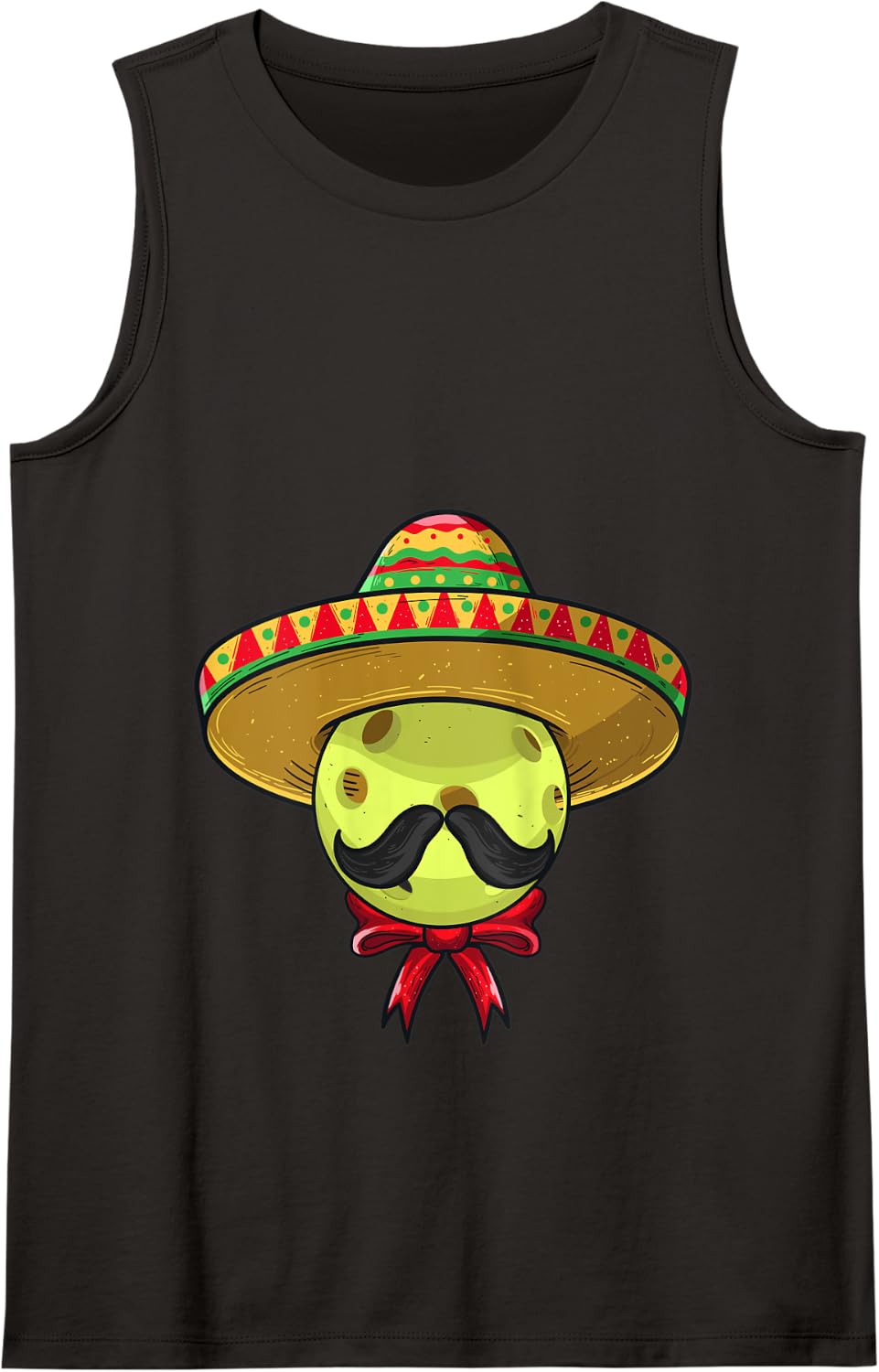 Cinco De Mayo | Pickleball Mexican Sombrero Tank Top - Black