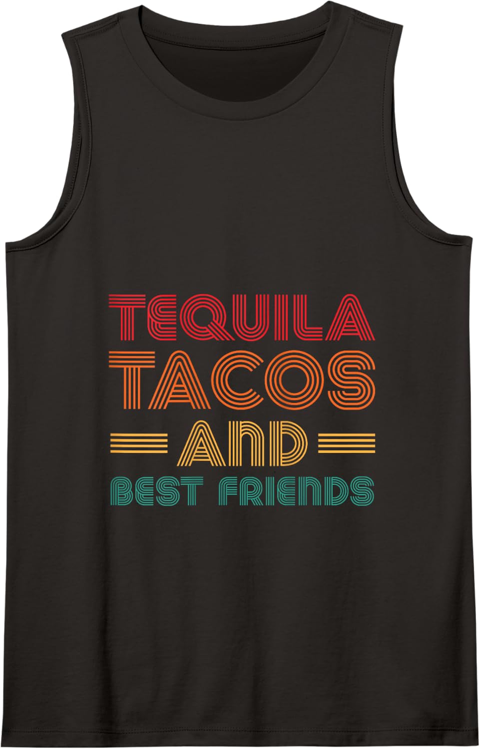 Cinco De Mayo Tequila Tacos Best Friends Drinking Men Women Tank Top - Black