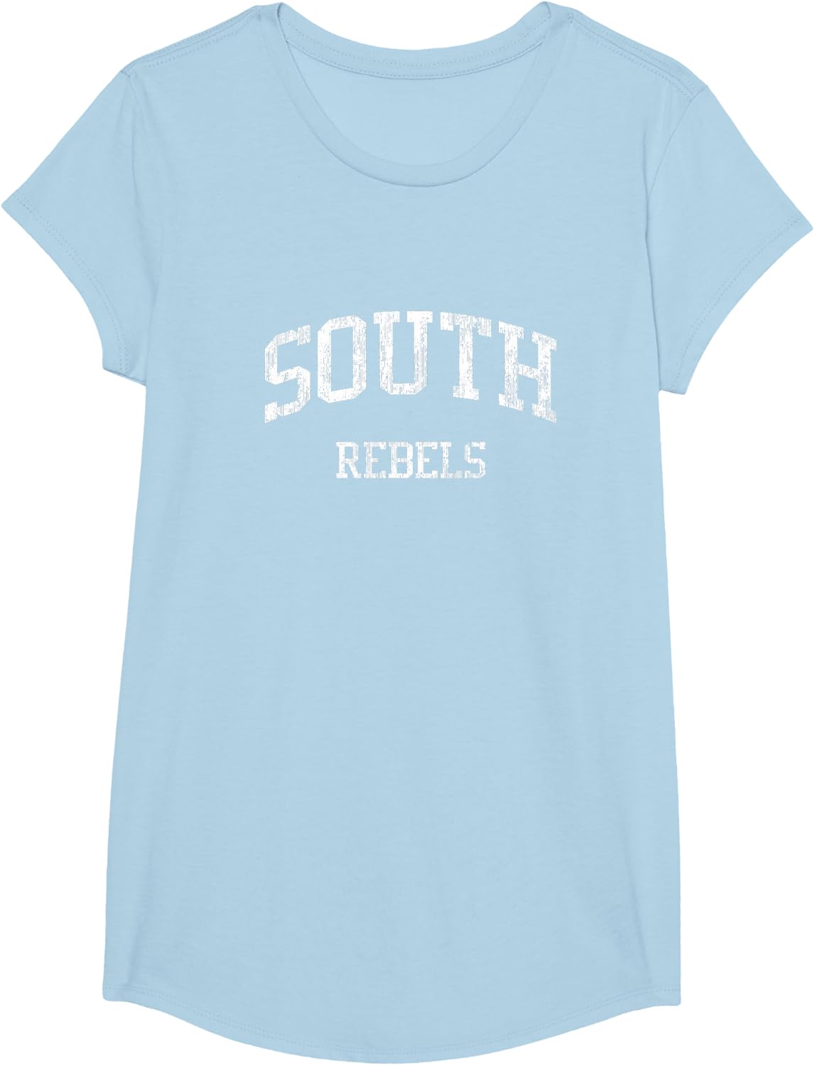 South High School HS Willoughby OH Vintage Sports T-Shirt - Girls Baby Blue