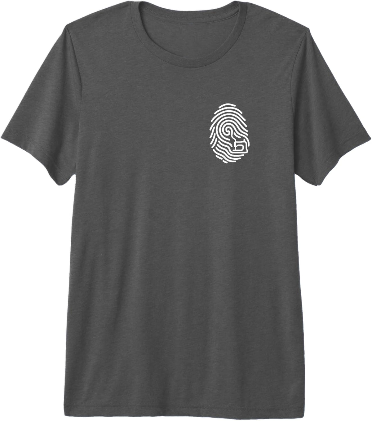 Sewing Fingerprint Minimalist Subtle Crafter Hobby Premium Tri-Blend T-Shirt - Grey