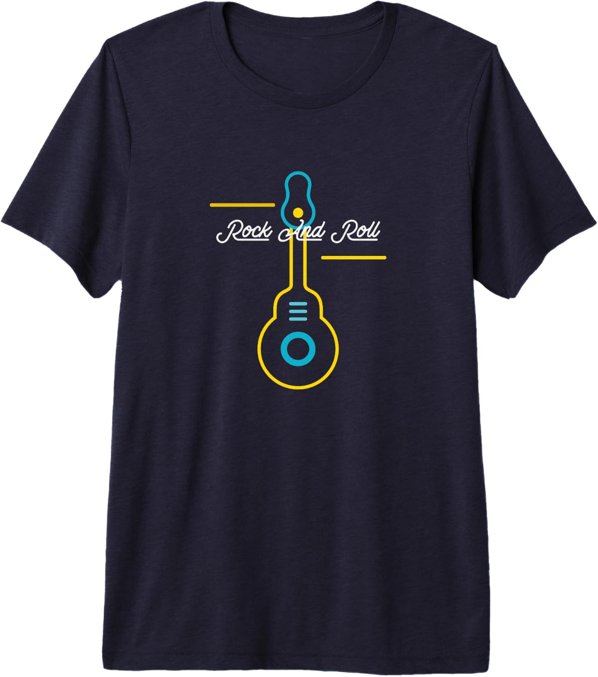 Rock And Roll Premium Tri-blend T-Shirt - Navy Blue