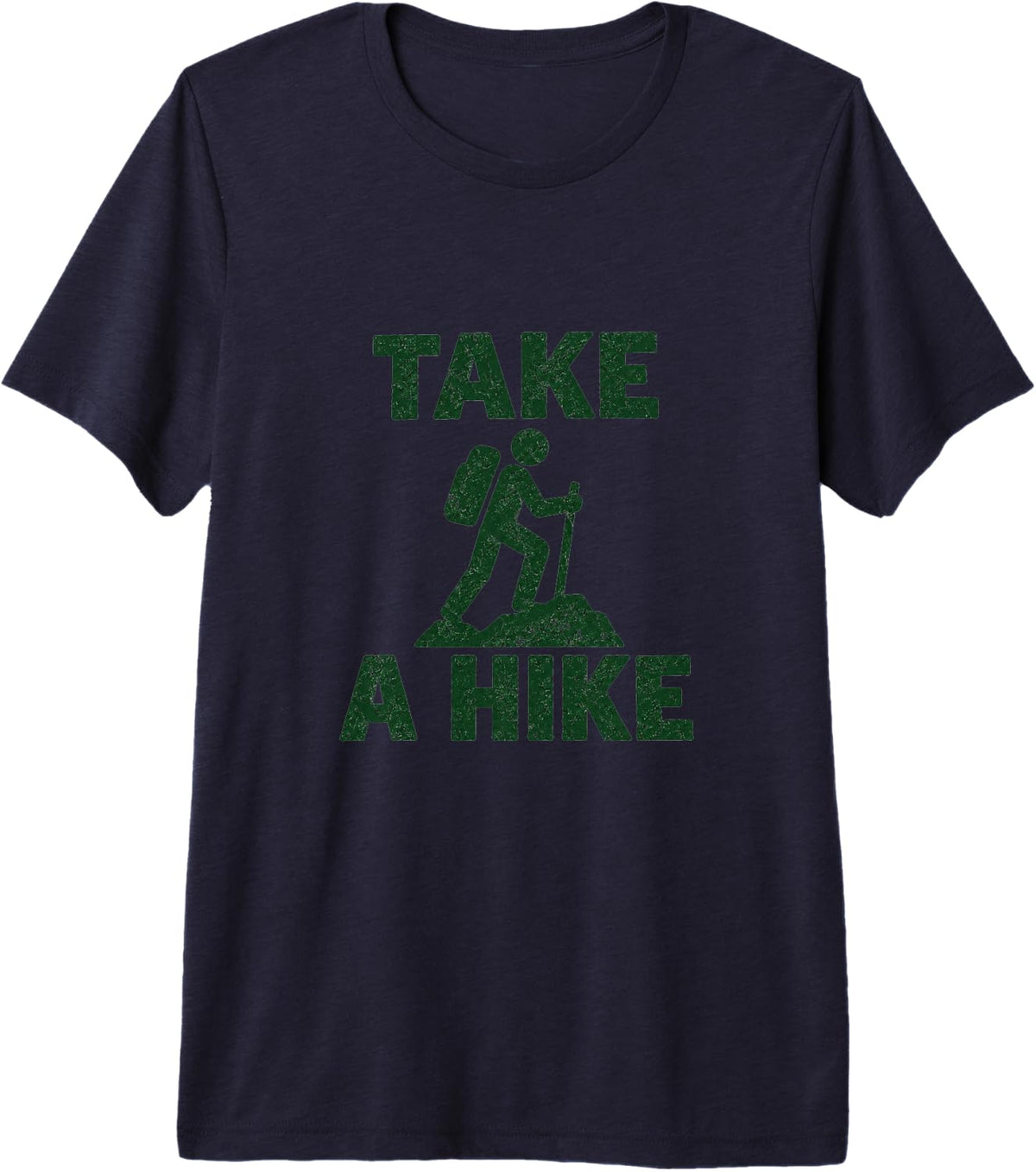 Take A Hike Premium Tri-Blend T-Shirt - Navy Blue