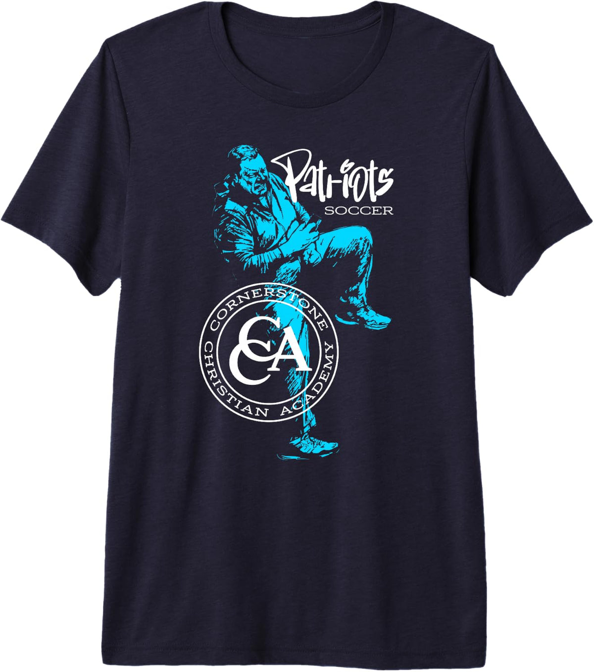 Ugh Dad Soccer Tee Funny Soccer Dad T-Shirt for Men and Women - Navy Blue
