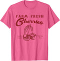 Farm Fresh Cherries T-Shirt - Pink Heather