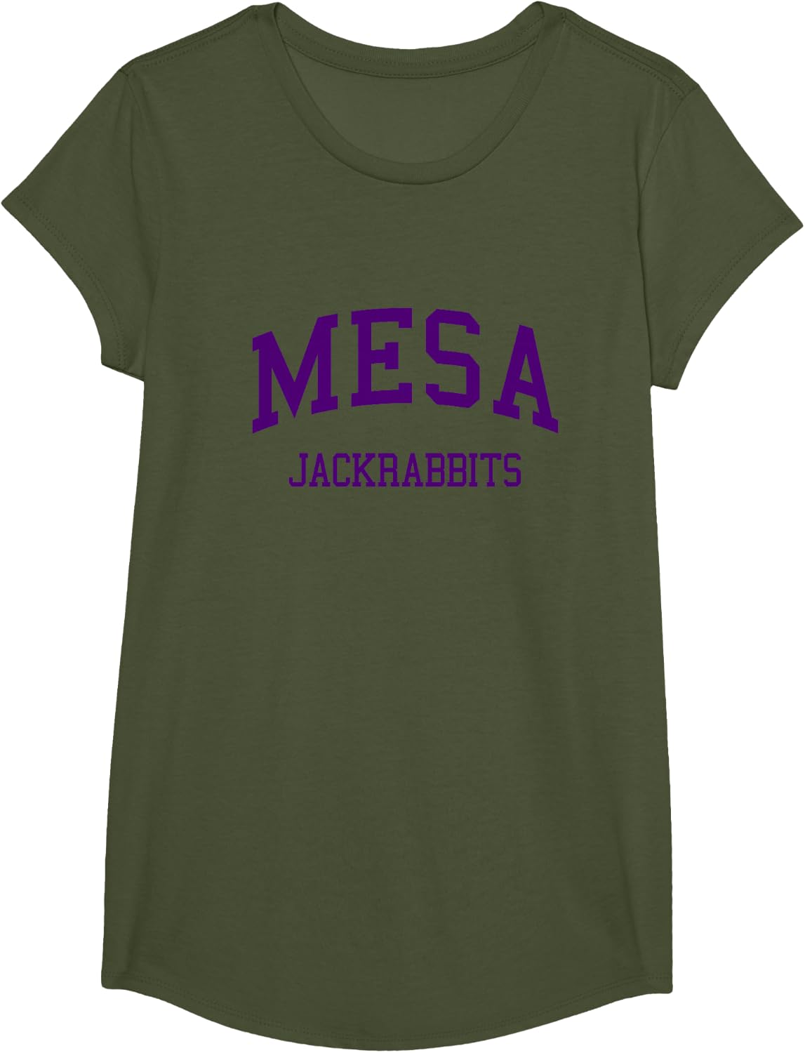Mesa High School HS Mesa AZ Retro T-Shirt - Girls Olive Green