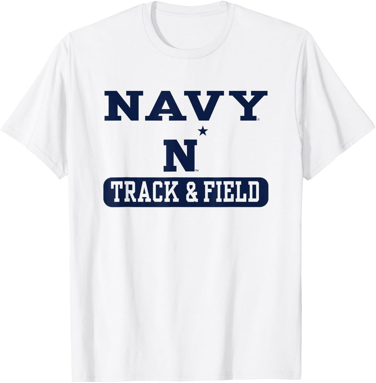 Navy Midshipmen Track & Field Officially Licensed T-Shirt - White